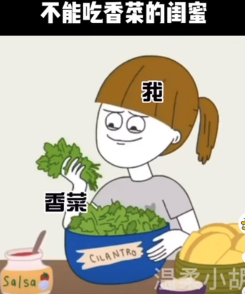 不能吃香菜的闺蜜表情包抖音