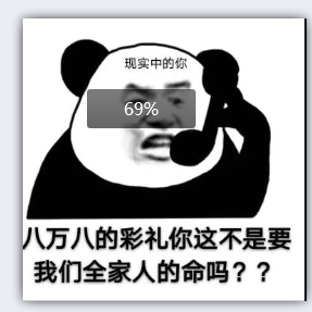 网络中的你和现实中的你表情包  40万的车和八万八彩礼