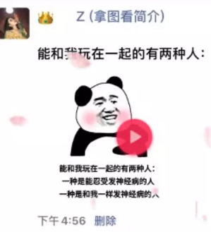 能和我玩在一起的有两种人表情包抖音  发神经的人