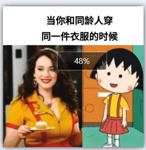 当你和同龄人穿同一件衣服的时候 小丸子图片抖音