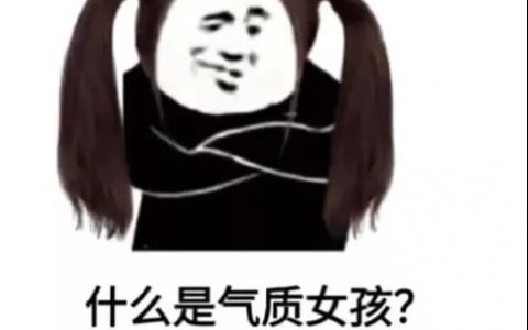 什么是气质女孩？ 胸小话少表情屌表情包